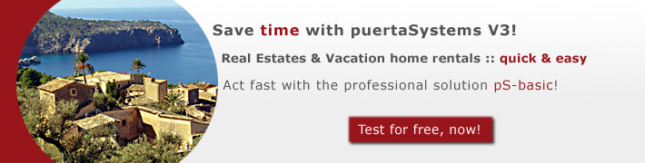 International Trader and Business Software : Real Estates software :: Yachts agency software :: for jewels and cosmetics : puertaSystems V3